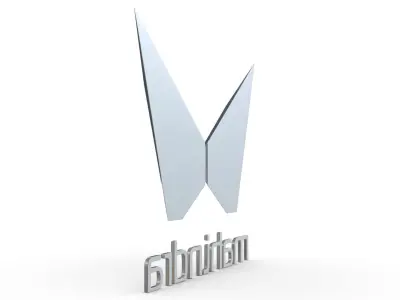 mahindra new logo 3D model