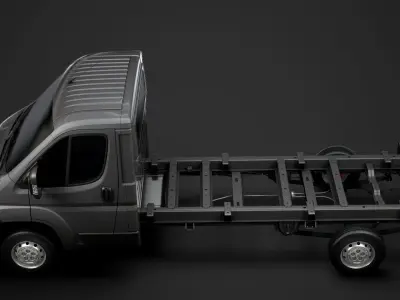 Citroen Relay Chassis Truck Single Cab 4035WB 2014 3D model