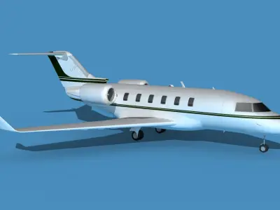 Bombardier CL604 Challenger V11 3D model