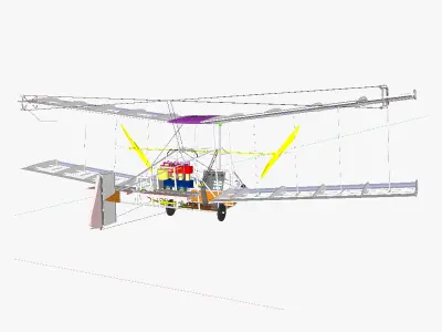 AT single person airplane 3D model