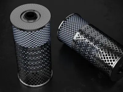 Car Filter Type K 3D model