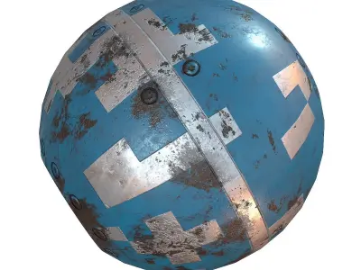 Sci-fi Sphere PBR Low-poly 3D model