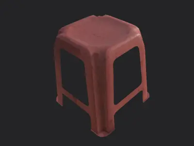 Stools stool Free low-poly 3D model