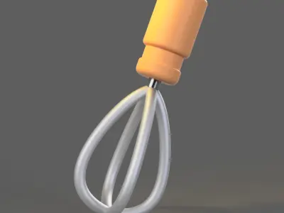 Manual Hand Mixer Free 3D model