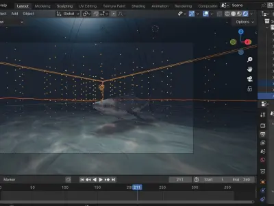 Caustic Shader for Blender Low-poly 3D model