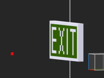 Exit sing Free 3D model