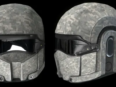 Mk VI Legio Tactical Helmet Low-poly 3D model