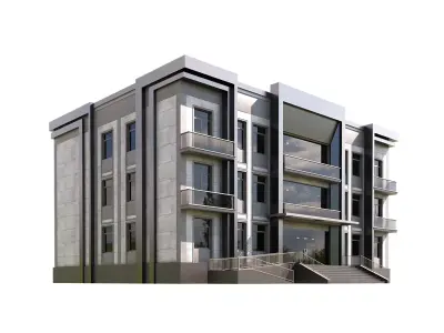 Multi Story Apartment Free 3D model