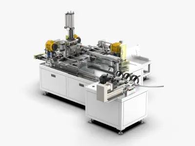 Automatic Tent Aluminum Seat Bending Machine 3D model