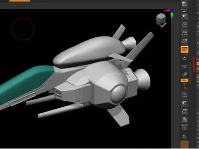R-Type - Rwf-9A Arrowhead - Fighter unit 3D model