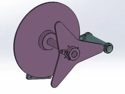 Spring tension system of laminated machine 3D model