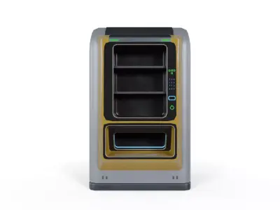 Sci-Fi Vending Machine - Low Poly PBR Game Ready Low-poly 3D model