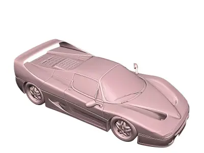 Ferrari F50 1995 Classic Supercar 3D Print Model 3D print model