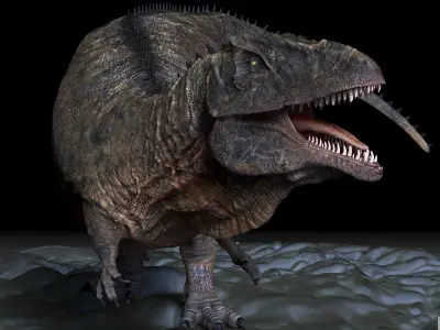 HYBRID Giganotosaurus Sculpt Model 3D model