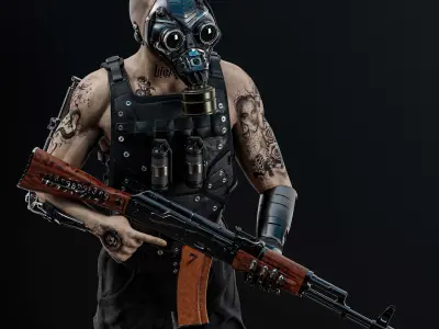 robot soldier katayoshi 3D model