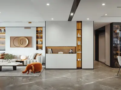 Modern luxury restaurant Free 3D print model