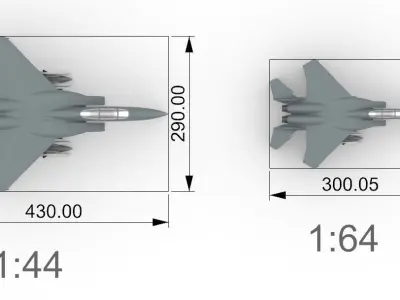 F-15 Eagle 3D print model