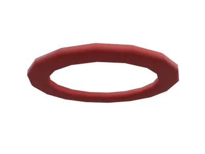 Hollow Circle v1 003 Low-poly 3D model