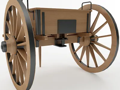 Napoleon Model 1841 6 pounder Limber 3D model