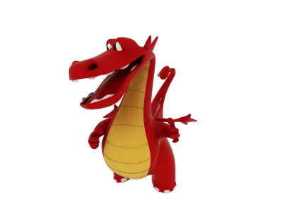 Cartoon Dragon 3D model