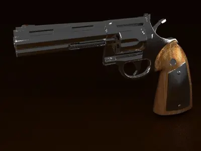 Colt Python Revolver 3D model