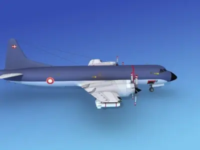 Lockheed P-3 Orion Royal Danish Navy 3D model