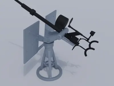 20mm Anti-Aircraft Gun 3D model
