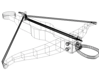 Crossbow - Medieval Type 2 3D model