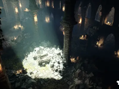 Mystic Dungeon Environment Low-poly 3D model