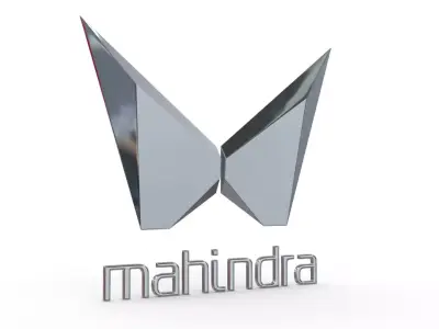 mahindra new logo 3D model