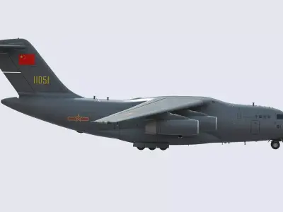 Xian Y20 Large Military Transport Aircraft 3D model