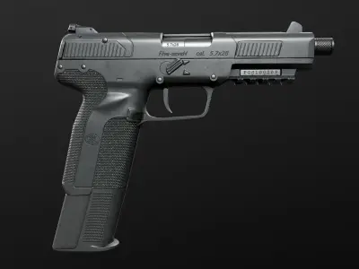 FN Five-Seven MK2 Handgun Low-poly 3D model