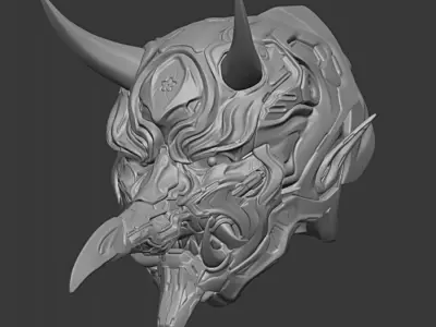 Oni Mask Free 3D model
