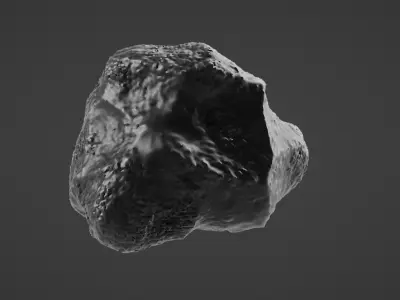 Asteroid moon rock Free 3D print model