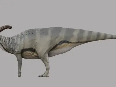 Parasaurolophus walkeri - Rig 3D model