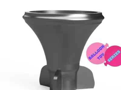 ROCKET BALLOON 3D print model