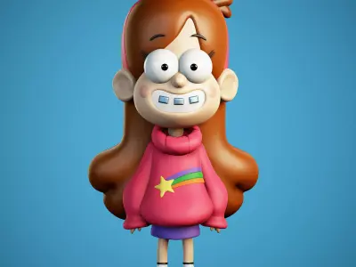 Mabel Pines from Gravity Falls 3D print model