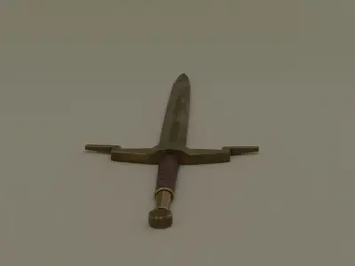 Long Sword Free low-poly 3D model