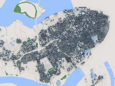 Charleston City South Carolina United States 3D model