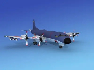 Lockheed P-3 Orion Belgian Air Force 3D model