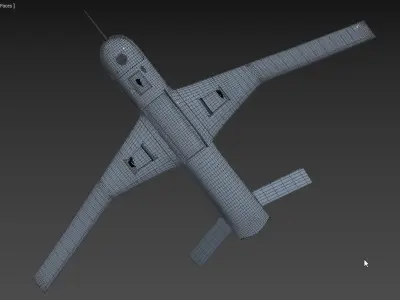General Atomics Predator C Avenger UAV Drone   3D model