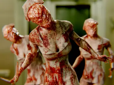 Nurse Horror Game Free 3D model