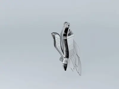 Robot wing with sketchyphysics Free 3D model