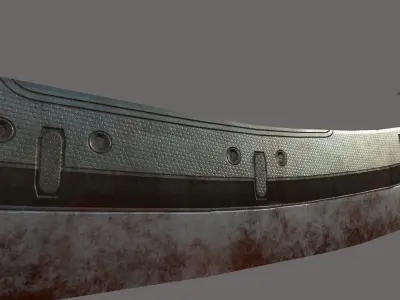 Zombie Cutter Weapon Low-poly 3D model
