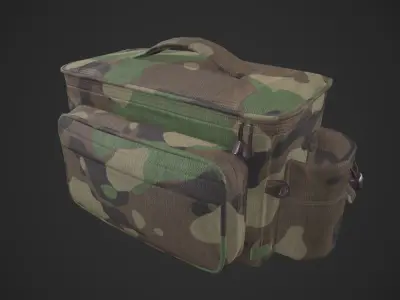 Outdoor Gear Bag Low-poly 3D model