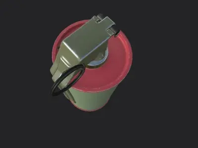 Smoke bomb Free low-poly 3D model