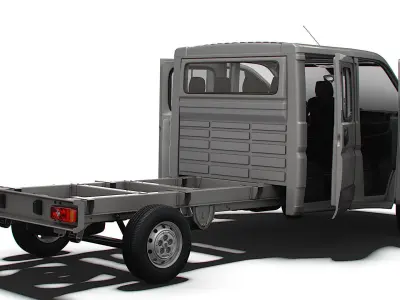 Peugeot Boxer Chassis Truck CrCab 4035WB HQInterior 2023 3D model