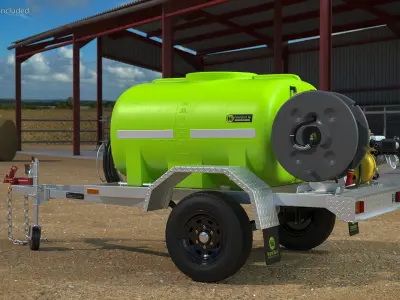 Fire Fighting Trailer 3D model