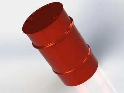 Metal Barrel 3D model