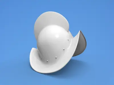 Conquistador Morion medieval helmet 3D print model